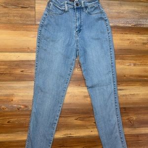 Fashion Nova Medium Blue Wash High Waisted Skinny Jeans
